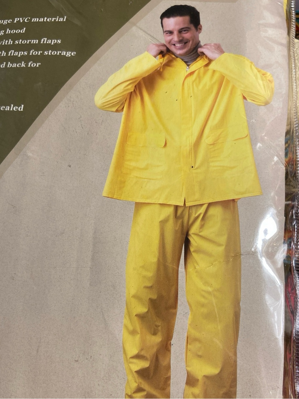 Northwest Territory Vintage 2 Piece Deluxe Vinyl Rainsuit L/XL New. - Picture 12 of 12